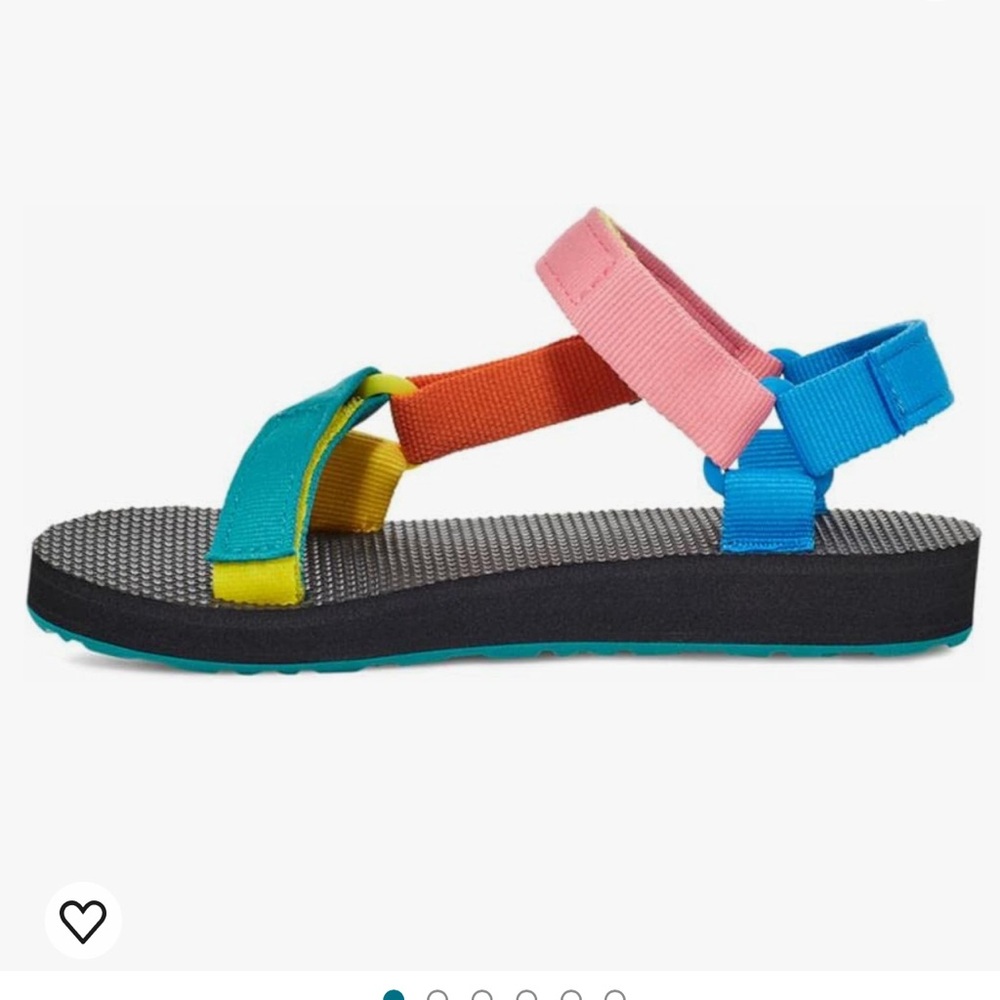 NIB Teva Kids Original Universal Sandal in 90s Multi - Picture 4 of 7